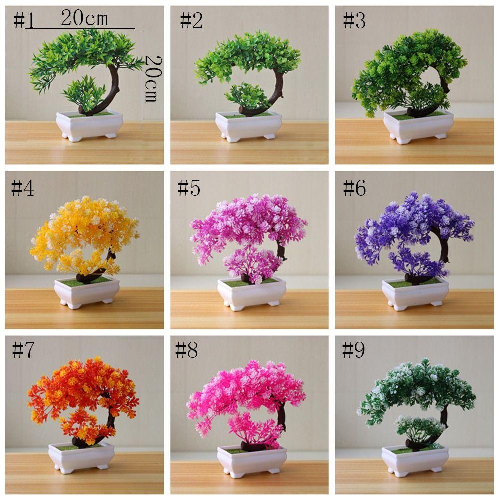 Многоцелевое искусственное растение, реалистичное моделирование растения, искусственные растения в горшках, сад бонсай