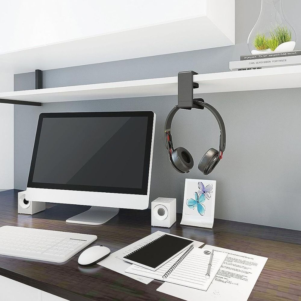 Вращающаяся на 360° подставка для наушников, регулируемый крючок для наушников, настольный крючок-подвеска для наушников, контроллера