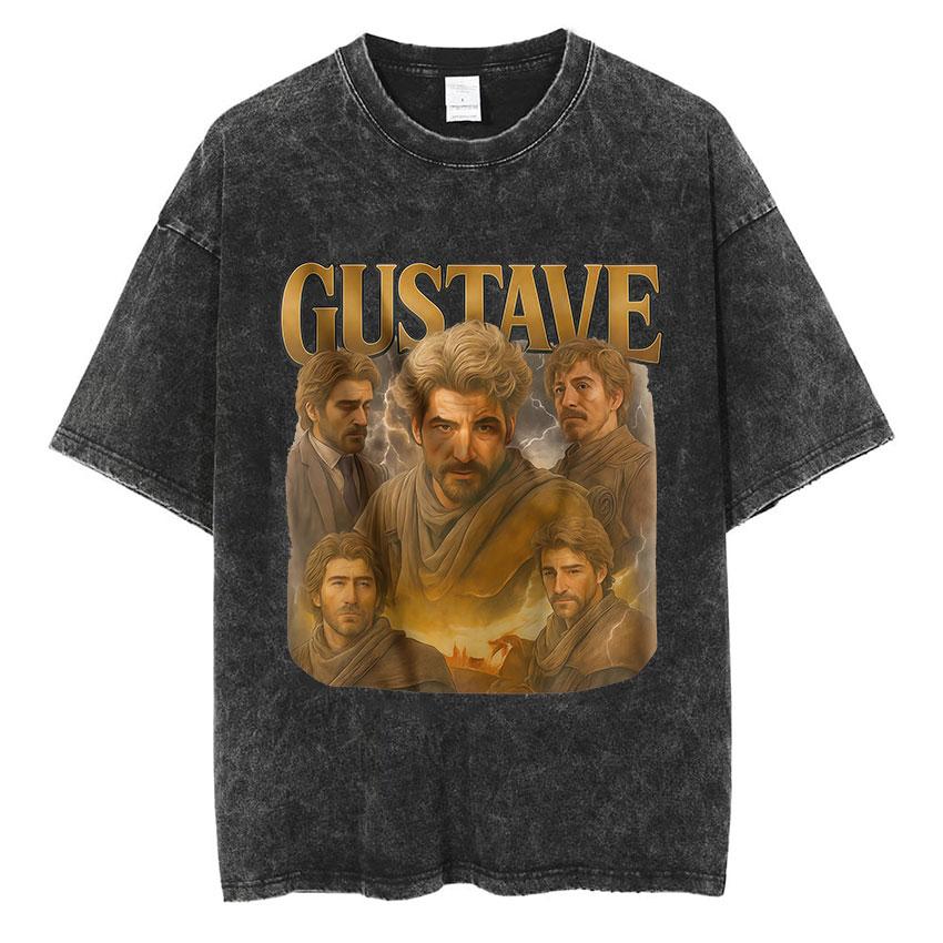 Game Clair Obscur Expedition Vintage Washed T Shirt Men Women Otaku Lover Cosplay Tshirt Man Casual Funny Oversized Tshirts