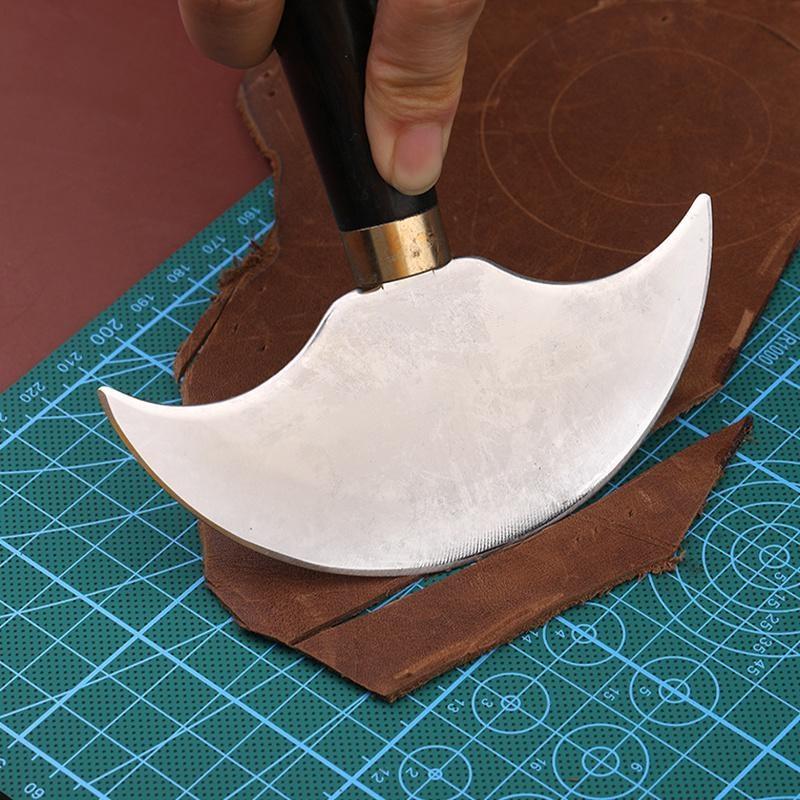 MIUSIE Профессиональный режущий нож Полукруглый клинок Ремесленный нож DIY Рукоделие Деревянная ручка Резка Строгальный инструмент