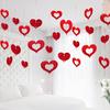 1 Set Nice-looking Balloon Glitter Pendant Easy Use Plastic Heart Shape DIY Balloon Sequin Ornament for Wedding
