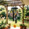 Chicken Wind Chime for Outside Rustic Metal Rooster Sunflower Wind Chime for Garden Patio Porch Lawn Yard Decor Gifts for Women Men Mother