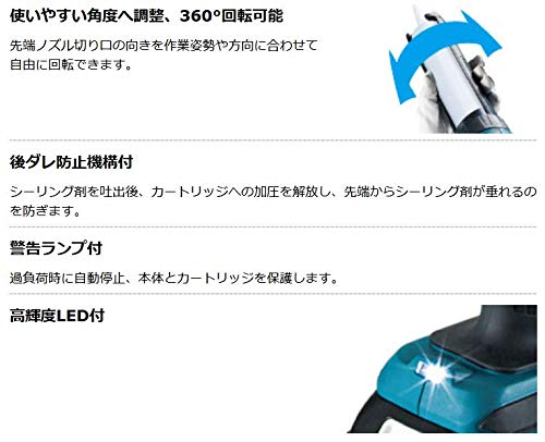 Makita CG180DZ Перезаряжаемый пистолет для герметика