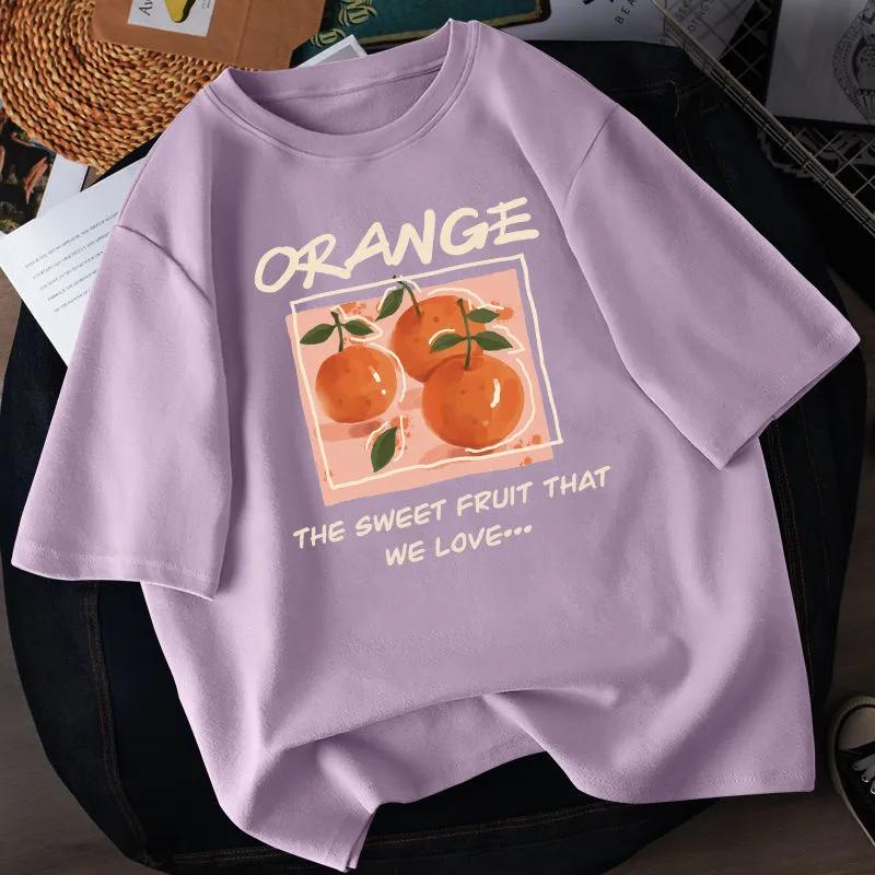 Women's Summer Round Neck Loose Short Sleeve T-shirt Fresh Casual Daily Tops