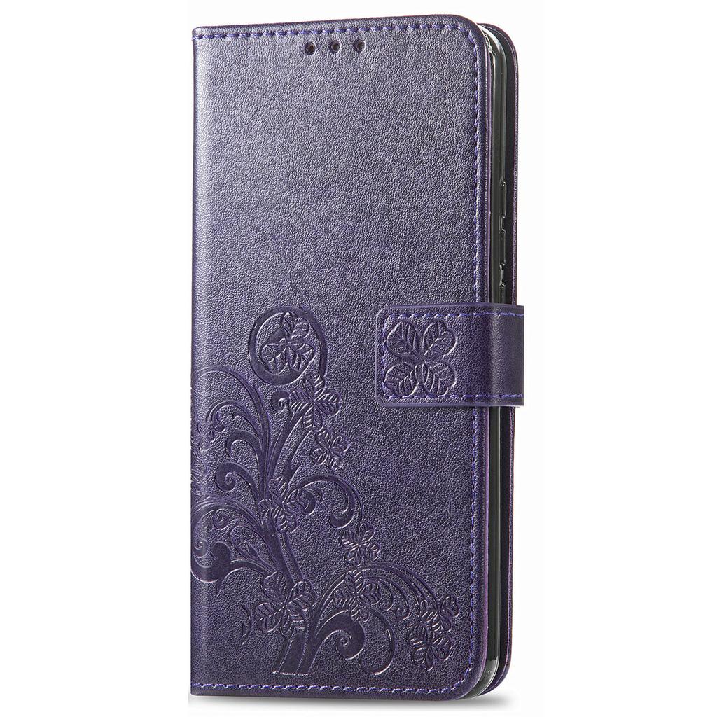 Leather Wallet Flip Case for Huawei Nova 15 14 13 12 12S 11 9 Ultra Pro SE Y72 Y63 Y73 9 Embossed Clover Floral Design
