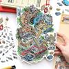 Серия «Открыто сегодня» Миниатюрная наклейка с пейзажем DIY ПЭТ наклейка «Сцена в хижине» Мультяшная 3D наклейка с пейзажем для снятия стресса Подарок