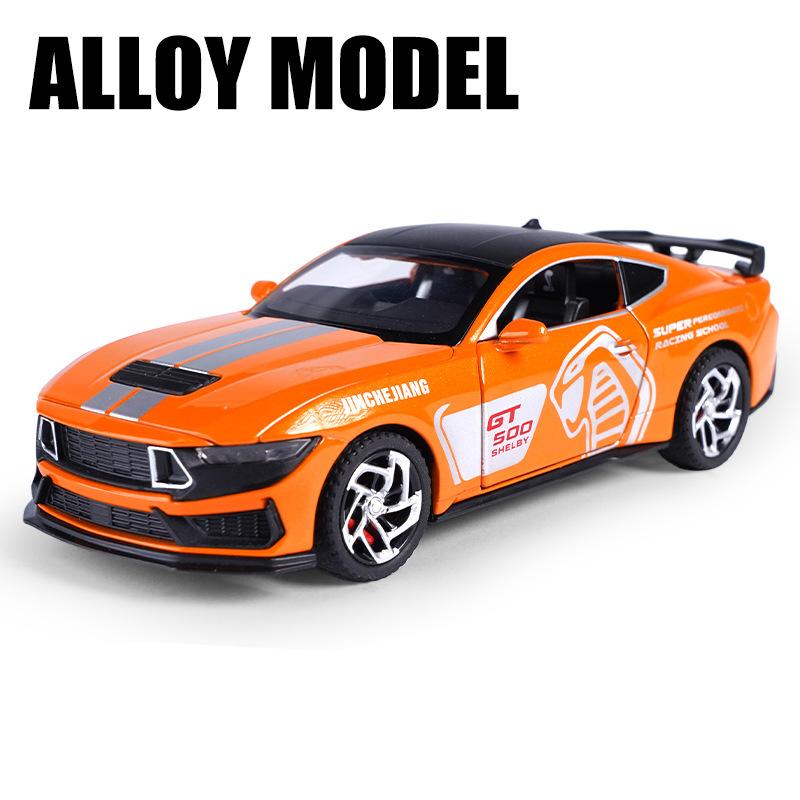 1/32 Ford Mustang Shelby GT500 литой спортивный автомобиль модель литой игрушечный гоночный автомобиль модель транспортного средства имитация звука и света детский подарок