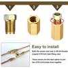 Brass Brake Hose Connector Hexagon Union Connector Fitting Assortment Inverted Flare Fitting