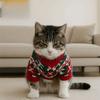 Soft Pet Christmas Sweater Cartoon Pattern Christmas Puppy Clothes  Holiday Suit