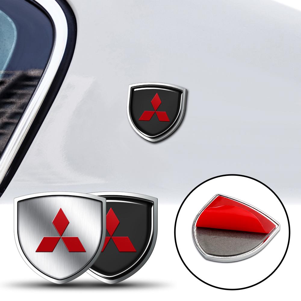 Car Styling Logo Car Body Fender Stickers Decoration For Mitsubishi Space Star Cross Asx Pajero EX Lancer 9 Outlander Xl Eclipse