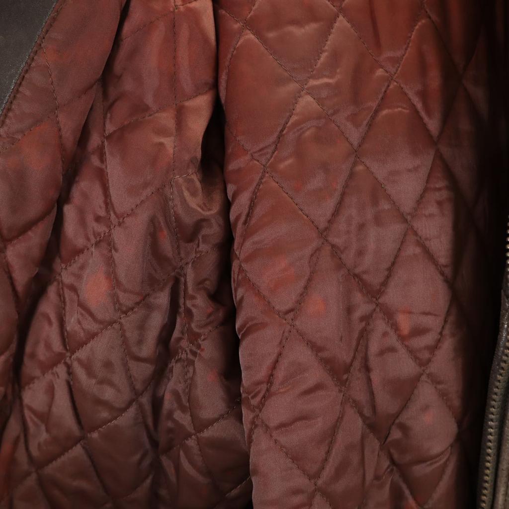 AVIREX 90-е Старая кожаная куртка S Коричневый Блузон Мужская Б/У