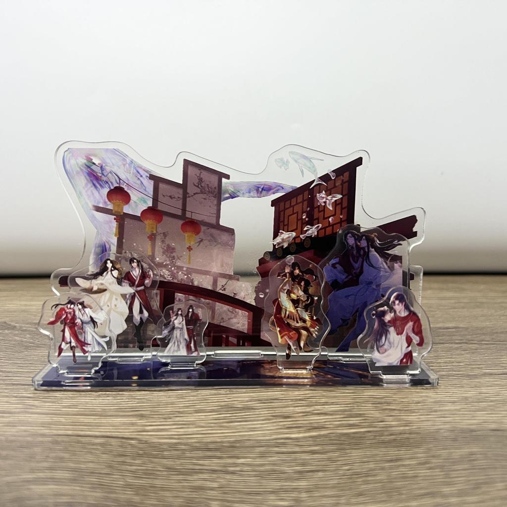 Аниме Heaven Должностные лица Благословение акриловая подставка Фигурка Мо Дао Зу Ши Модель Пластина Декор стола Игрушка