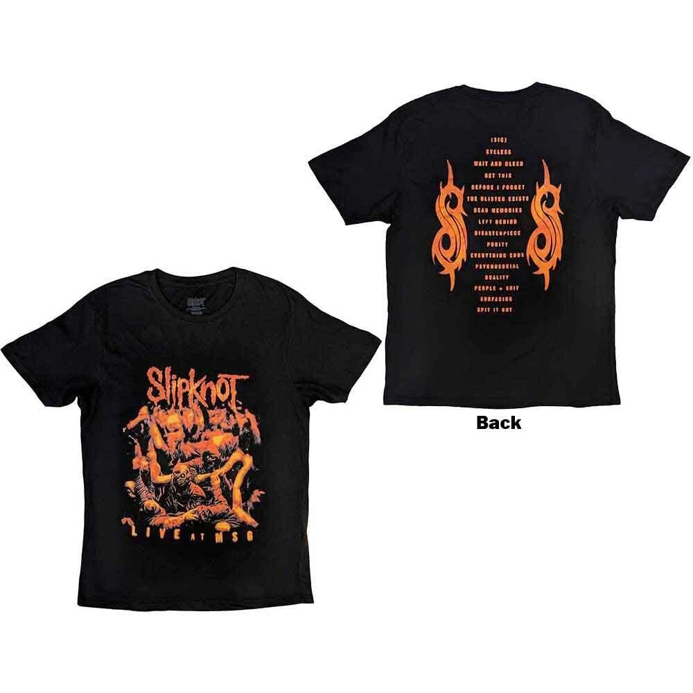 Slipknot Live at MSG Orange T-Shirt Black New