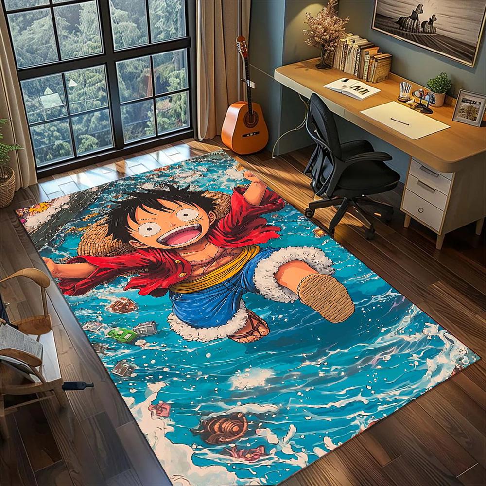 One Piece!Rug Carpet Large Area Rug Non Slip Washable Floor Mat Gamer Room Bedroom Home Decor