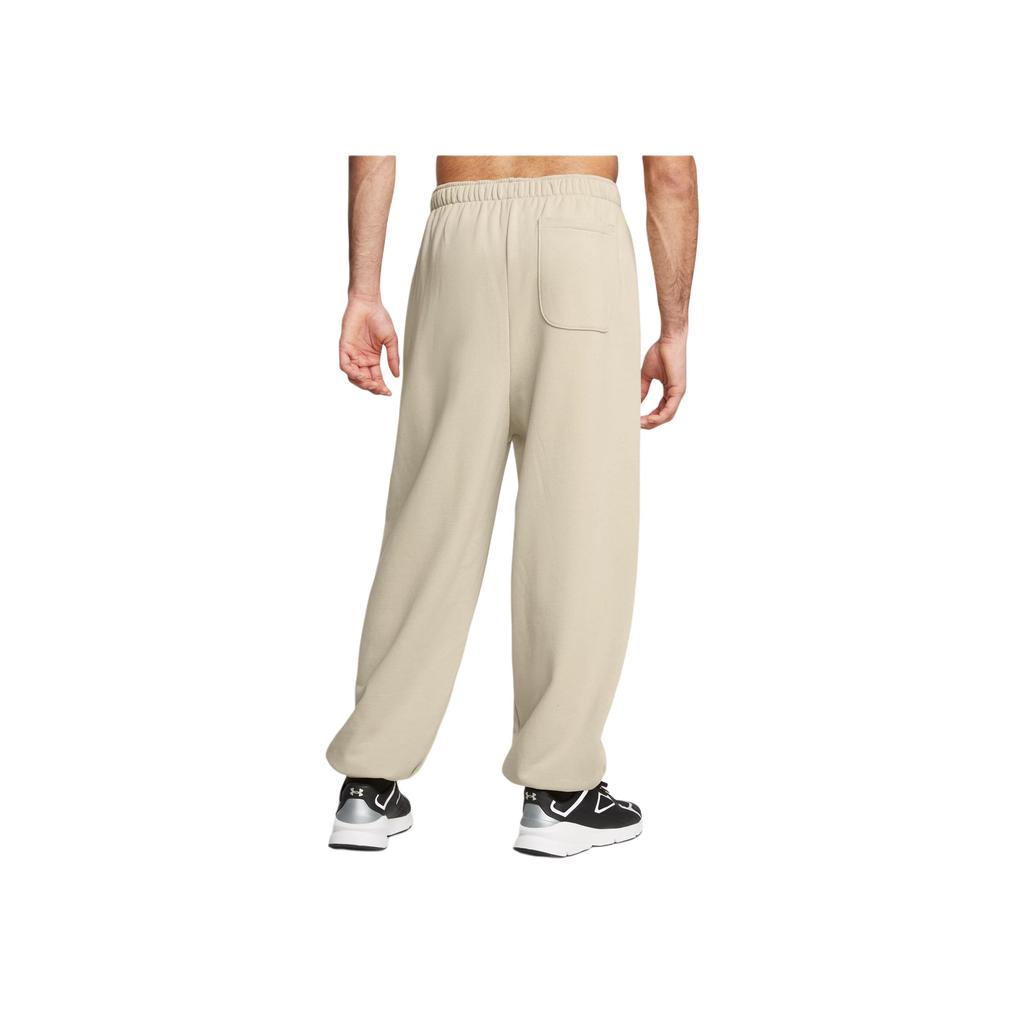 Under Armour Логотип Шнурок Средняя посадка Трикотажные джоггеры Мужские джоггеры Бежевый 1388021-289