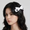 Gothic Bow Hair Clip Ribbon Children Side Clip Lovely Hair Barrettes  Girls