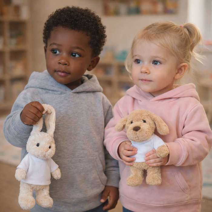 Planetee Peluche Lapin Bébé Doudou Emma Adorable Etre Licorne Cadeau Naissance Fille Nouveau-Né Baby Shower