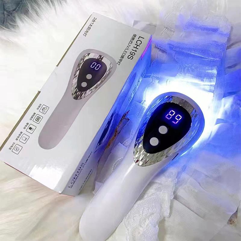 1 шт. ручная лампа для сушки ногтей, УФ-светодиодная лампа для ногтей, перезаряжаемая мини-светодиодная УФ-лампа, гель-сушилка для ногтей MYY