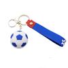 Football Keychain PVC Soft Rubber Football Doll Key Pendant Cute Backpack Pendant