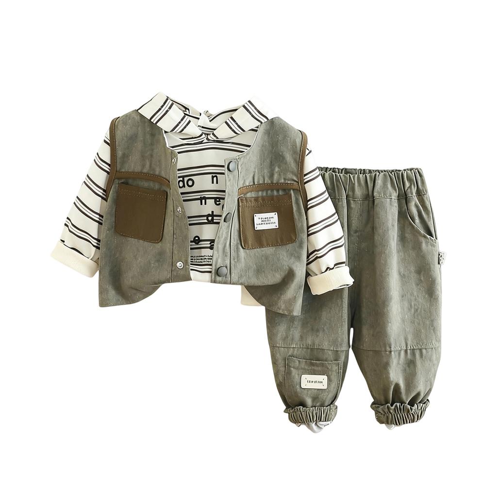 Детский повседневный комплект с длинным рукавом, удобные наряды для повседневной носки