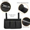 Wheelchair Armrest Side Bags with Reflective Strips Wheelchair Side Hanging Storage Bag Pouch for