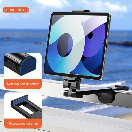 Airplane Phone Holder Mount Multi-Angle Adjustment Phone Mount Anti-slip Hands-free Travel Phone Clip Stand for Flying