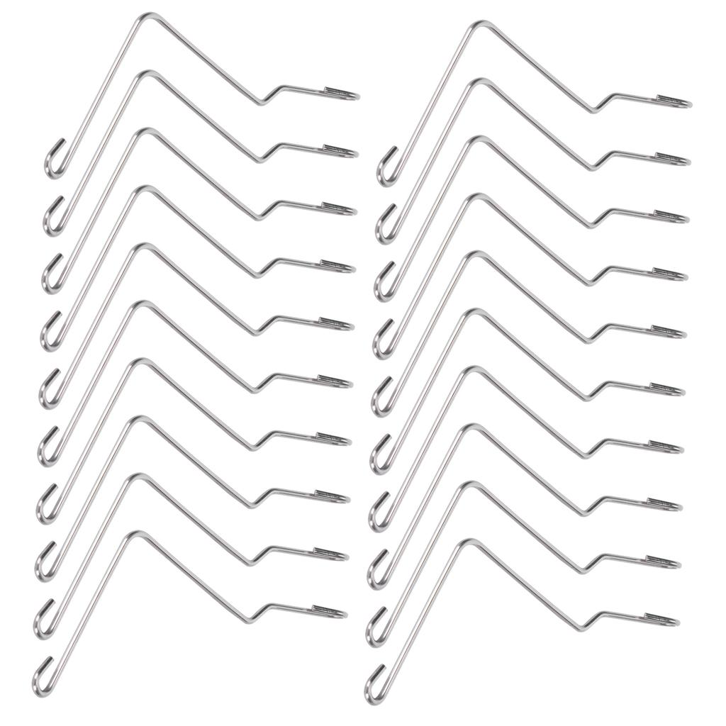 20PCS Stainless Steel Beehive Connector Bend Wire Holder Fastener for Wooden Beehive Tools