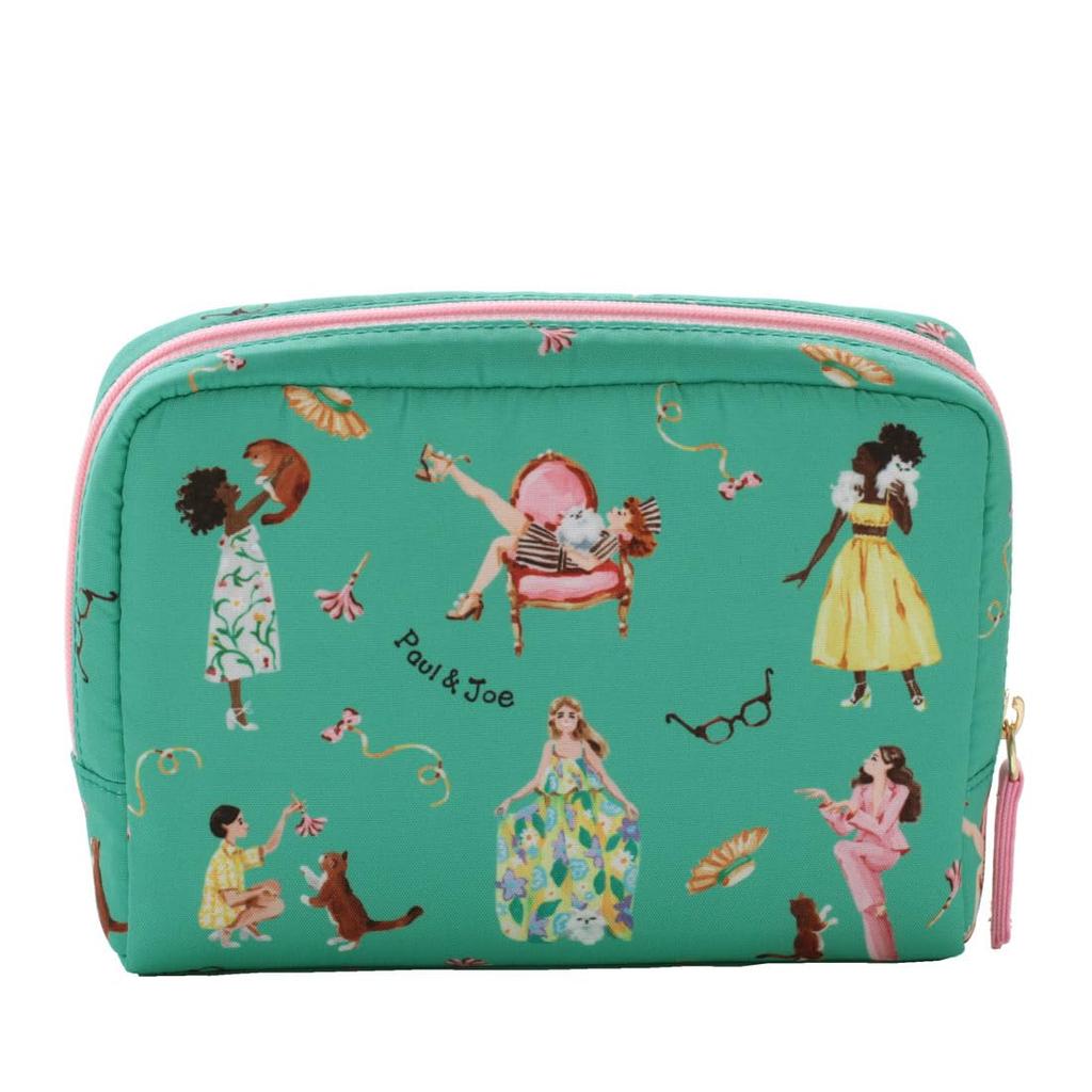 PAUL JOE ACCESSOIRES Pouch Museum Collection Gypsy Nunet and Girl & (Paul & Joe) & (Green) 001117-0002-01