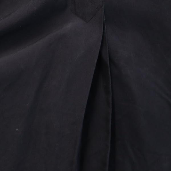 YAECA Silk Long Sleeve Shirt One Piece M Navy System Women Used