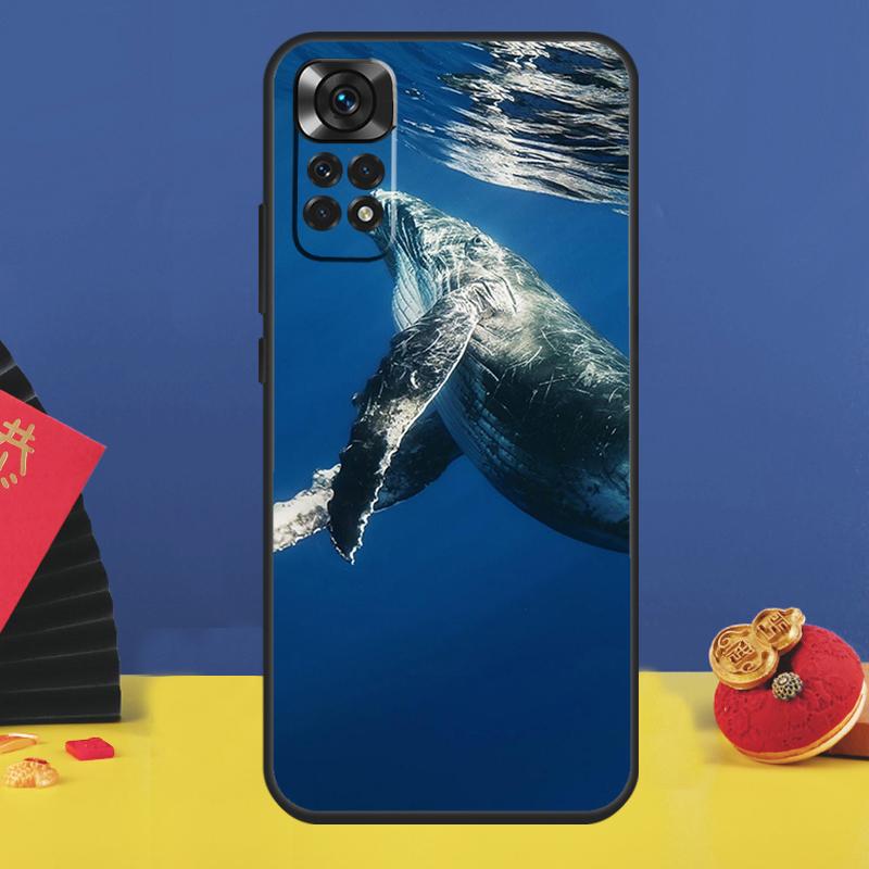 Blue Whale Case For Xiaomi Redmi Note 14 13 12 11 9 10 15 Pro Plus Redmi 15C 10C 12C 13C 14C 15 Cover