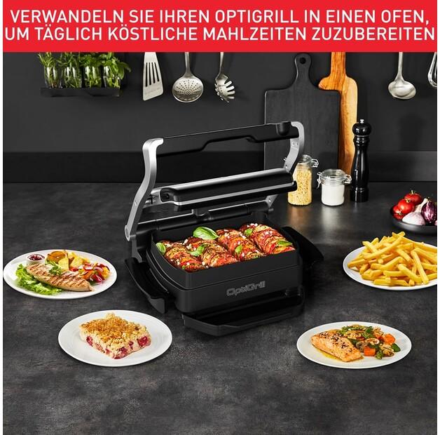 Contact Grill Tefal GC714D OptiGrill+ Snacking & Baking