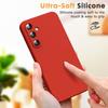 Coque - BOOLING - pour Samsung Galaxy A25 5G - Silicone TPU - Antichoc - Ultra fine - Rouge- avec 2 Verres Trempés