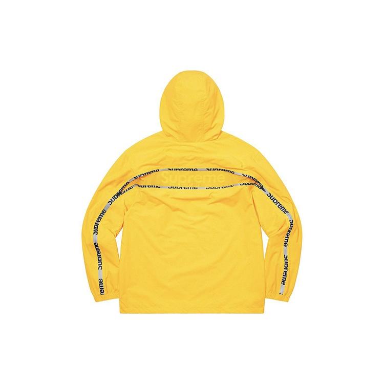 Supreme Reflective Zip Hooded Jacket 'Yellow Black' Men's SUP-SS21-531