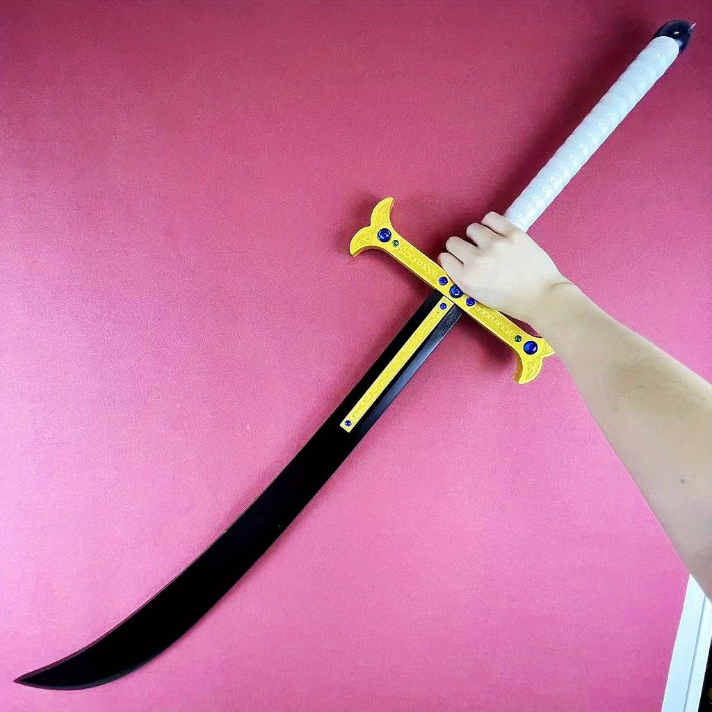 43inch Dracule Mihawk Katana Eagle Sword Wooden Ninja Knife Anime Cosplay Prop Real Full Size Japanese Katana Samurai Sabre Toy