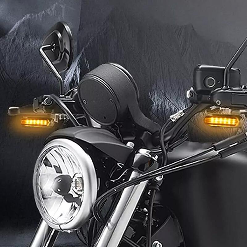 Светодиодные указатели поворота на руль, габаритный огонь 2 шт. Подходит для Harley Sportster