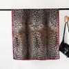 Versatile Leopard Print Silk Scarf Baotou Scarf Spring And Summer Sunscreen Shawl Elegant Simulation Silk Hot-Selling
