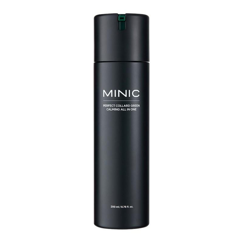 Minik Perfect Collard Green Soothing Men's All-in-One Skin Lotion #Tested for Acne-Prone Skin #7-Second Rapid Soothing, All-in-One 200ml 1 pcs, 200ml