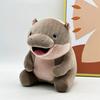 Moo Deng Hippo плюшевые игрушки милые мягкие набивные подушки мультяшный бегемот подушка домашний декор куклы для детей подарок