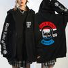 Худи Black Label Society Тяжелый Металл Принт Черепа Свободный Крой Толстовка Подростки