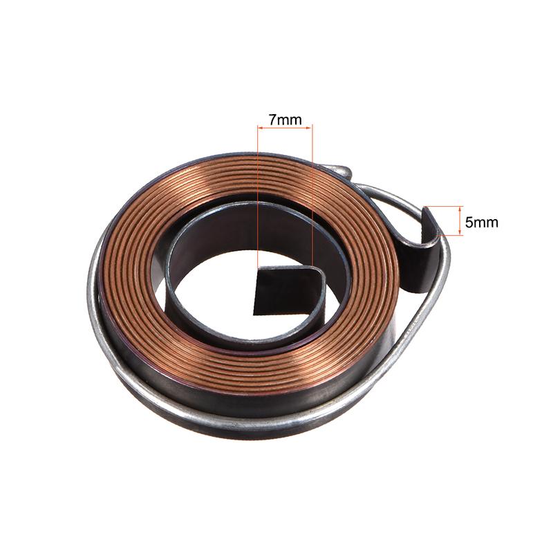 Drill Press Return Spring Quill Spring Feed Return Coil Spring Assembly Blackening Expand Length 680-1800mm Spring OD 34-66mm