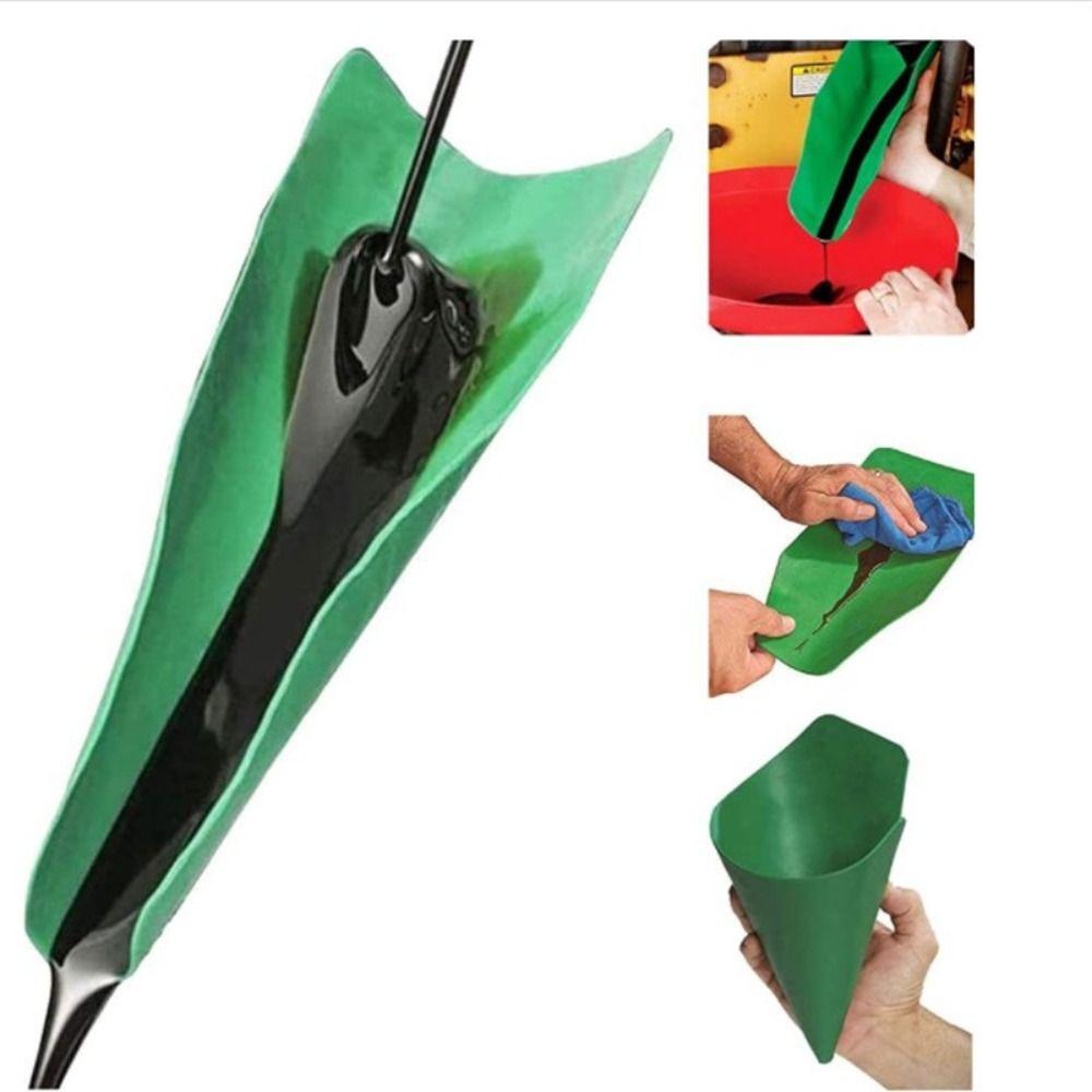 Flexible Flexible Oil Draining Foldable Oil Guide Plate Foldable Car Funnel Gasoline Filling Tools