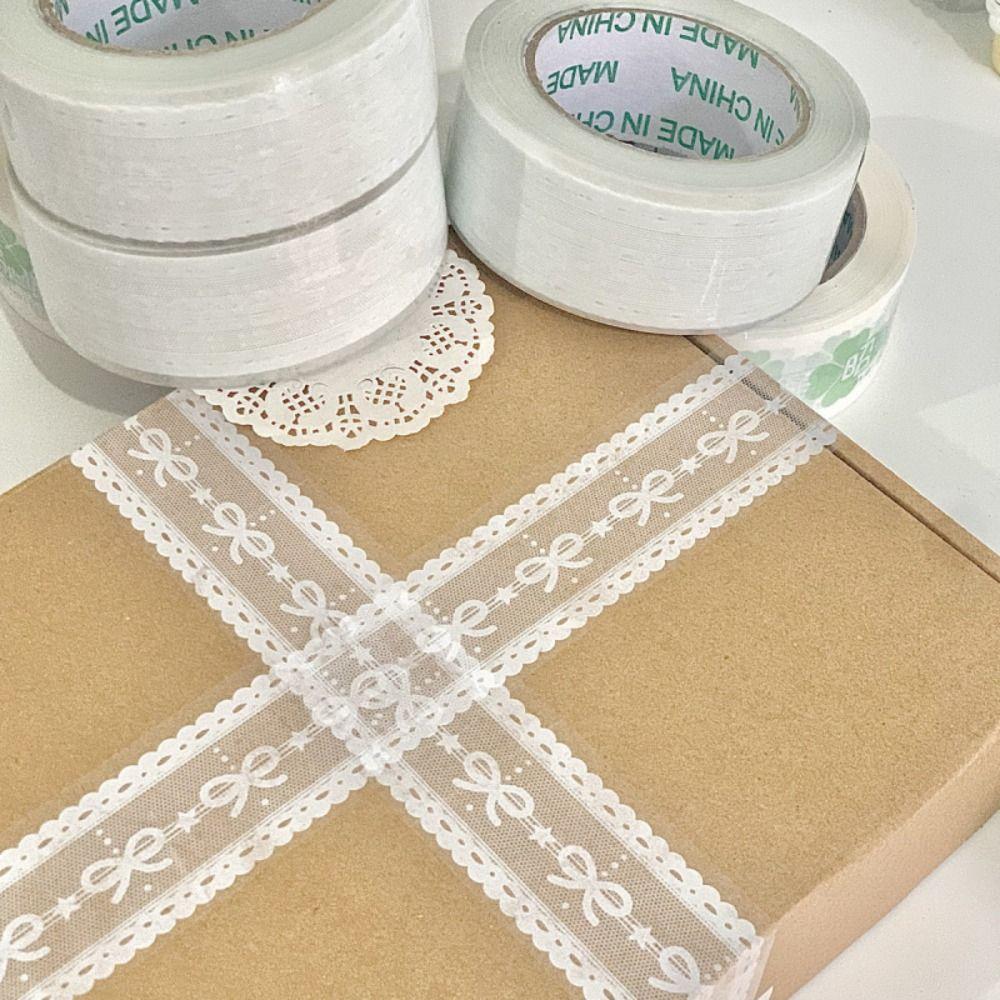 Bowknot Masking Tape 100M/Roll Clear Tape Fashion Gift Box Packaging Tape for Bags Seal