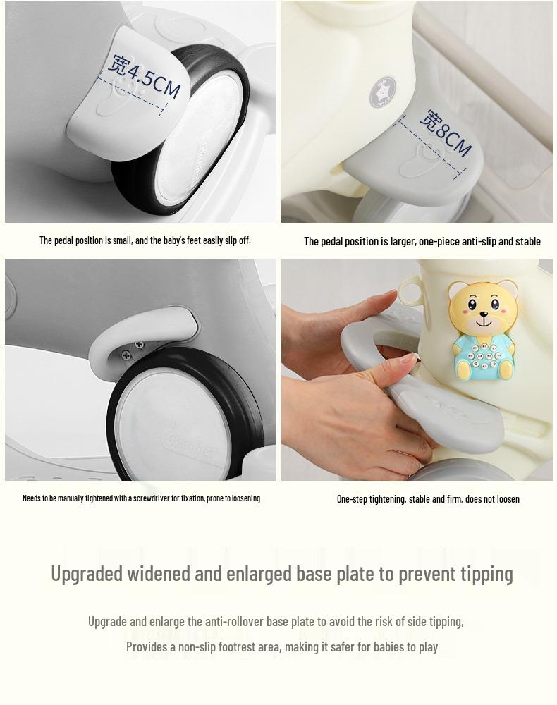 Детская деревянная качалка и прогулочная коляска 2-в-1 - Идеальный подарок на день рождения для годовалых детей