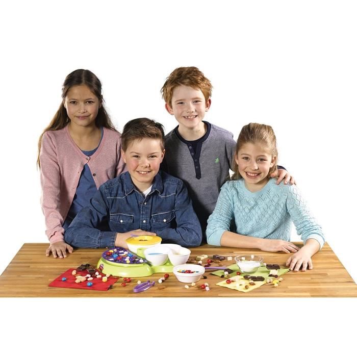 Fabrique de choconuts pour enfants goliath - bain-marie et batteur manuel - jaune