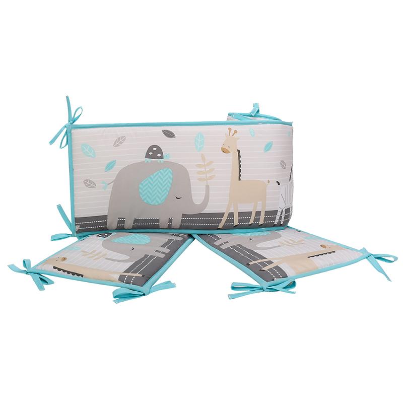 4 шт. дышащая сетчатая подкладка, противоударные дышащие мягкие накладки, мягкие чехлы, мягкая защита от столкновений для детской кроватки