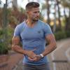 Do The Work Gym Спортивная мужская модная повседневная трикотажная футболка с v-образным вырезом Slim Fit Бодибилдинг Фитнес Тренировки Летняя футболка с принтом
