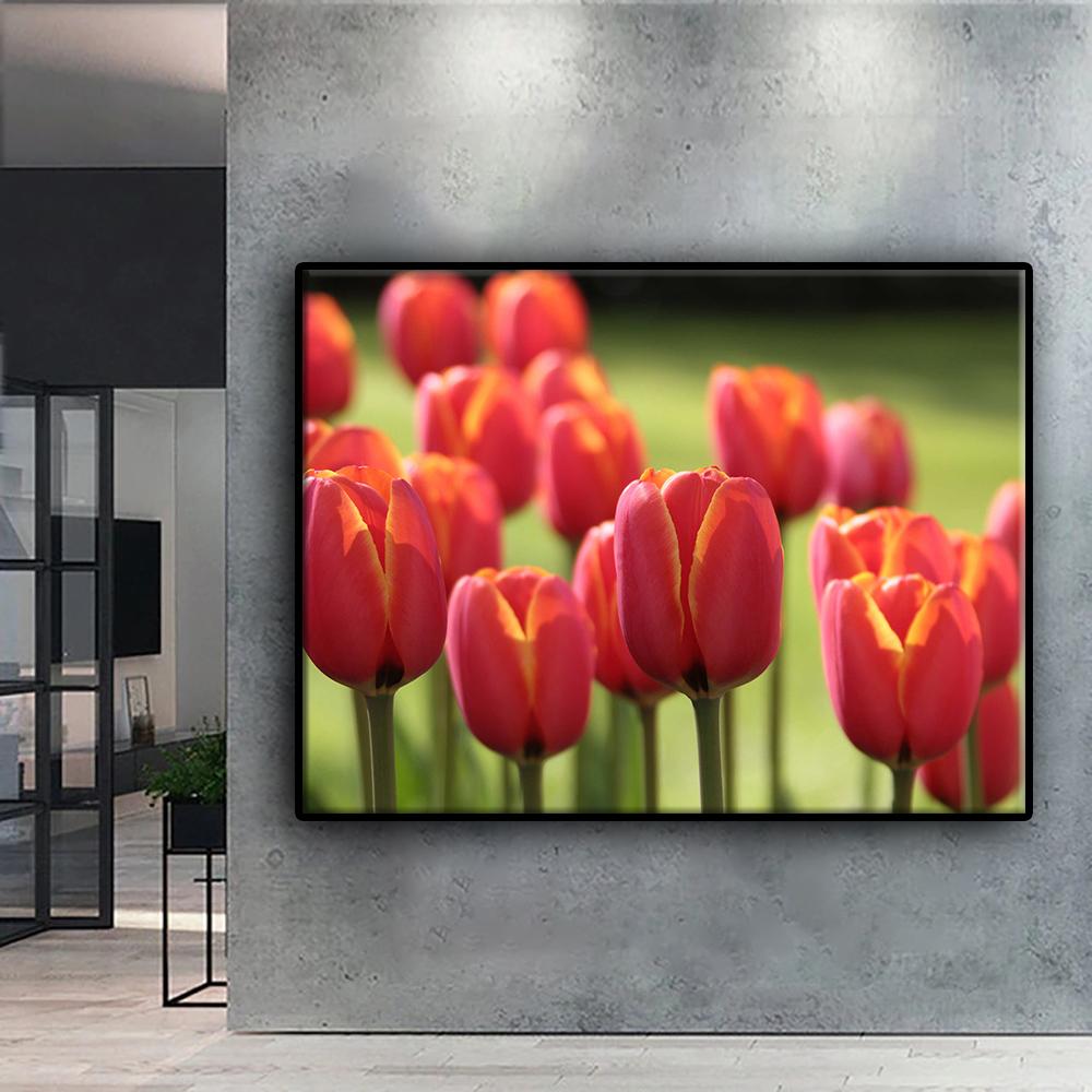 Diamond Painting Flowers Tulips Embroidery Cross Stitch Rhinestone Home Decor