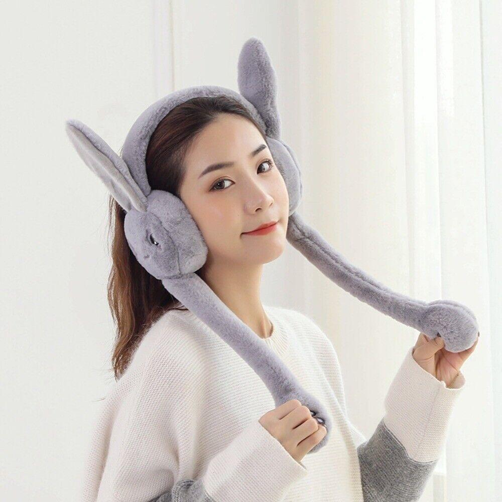 Шапки Moving Rabbit Eararmuffs Ear Protection Ear Warmers Winter Plush Ear Muffs
