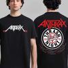Unisexs Tshirt Streetwear Hip Hop New Anthrax Cotton Band Shirt Unisex Summer Short Sleeve Fashion Tee Luxury Casual Vintage Tops