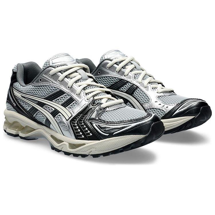 Asics Gel Kayano 14 Black Glacier Grey Unisex Sneakers Silver 1201A935-001